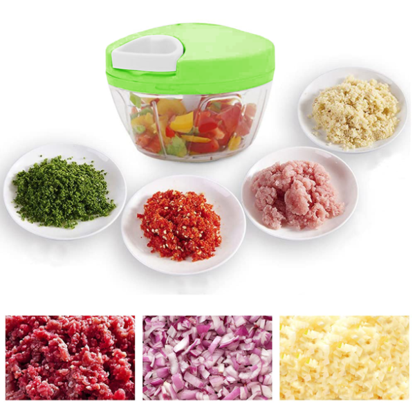 Multi-function Food Processor – Chopper, Cutter, Grinder, Shredder, Mincer, Mini Garlic Slicer & Slicer For Kitchen (random Color)