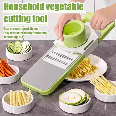 Compact Manual Food Chopper - 5 Pcs Kitchen Essential for Easy Meal Prep