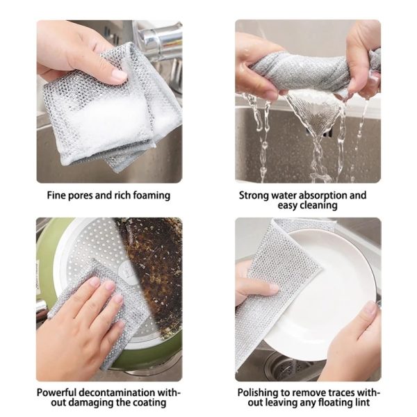 Pack Of 4 Multipurpose wire dish