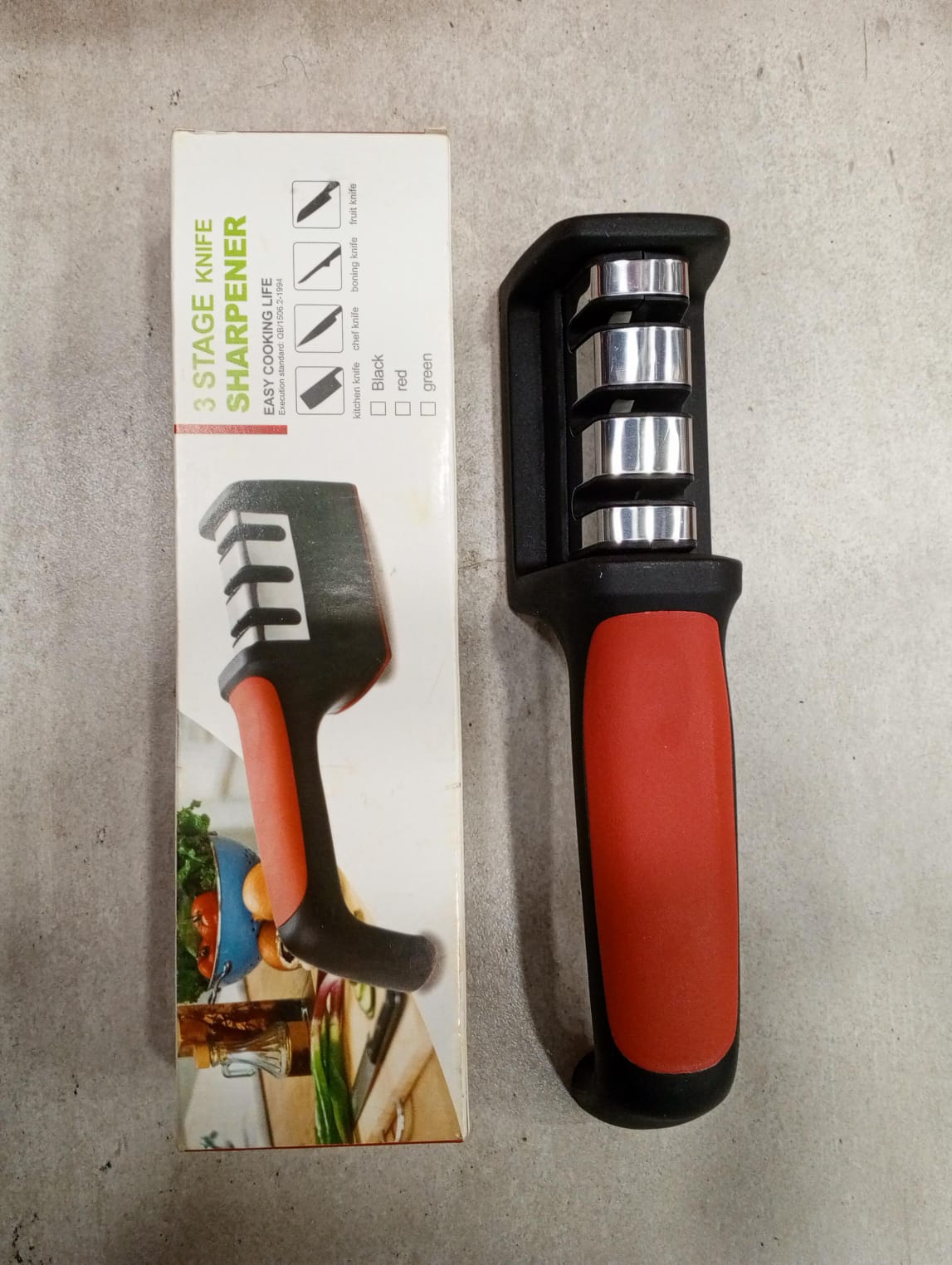 3-in-1 Knife Sharpener With Fruit And Meat Knife Peeler.3-stage Diamond Coated Knife Sharpener,kitchen Helper Three-piece Knife Sharpener Set With A Knife Ceramic Peeler